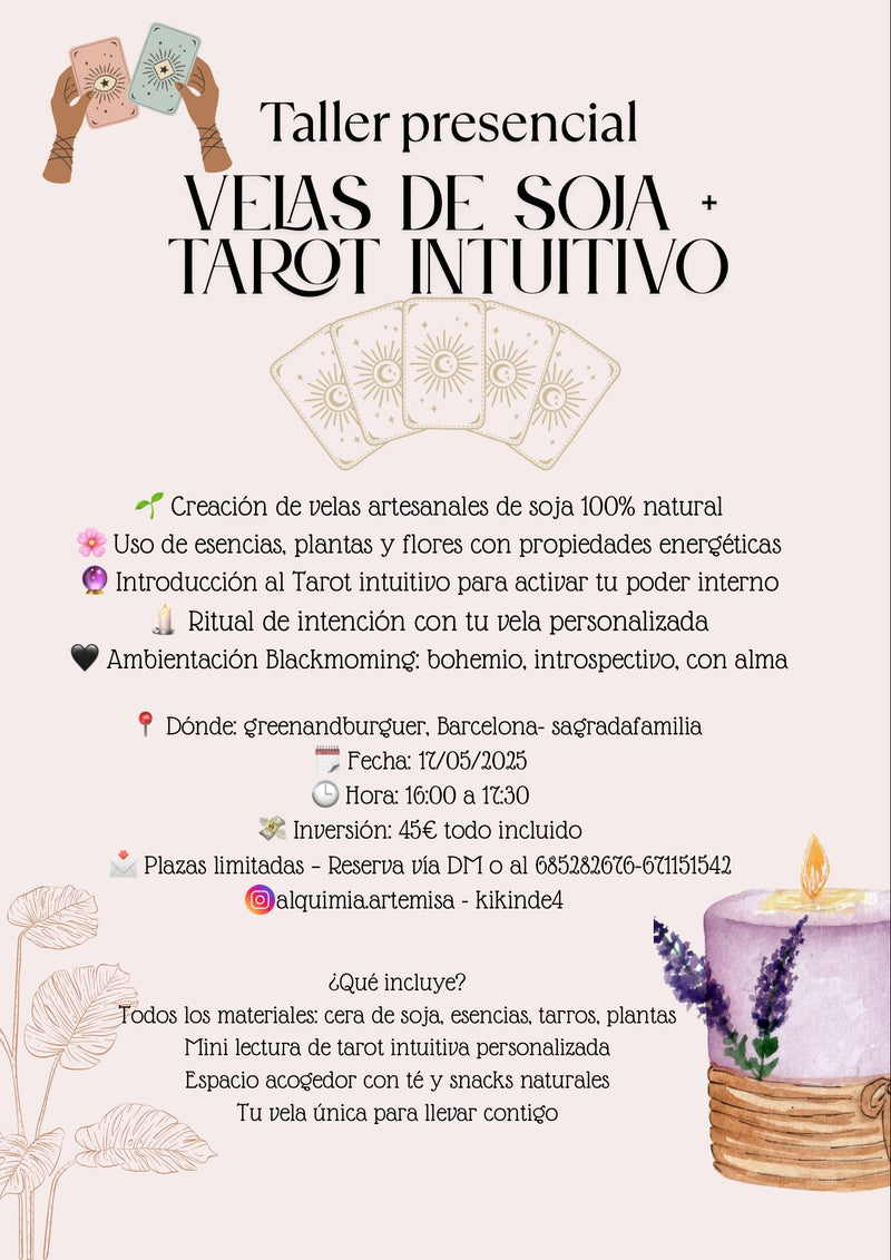 Taller presencial : Tarot y Velas